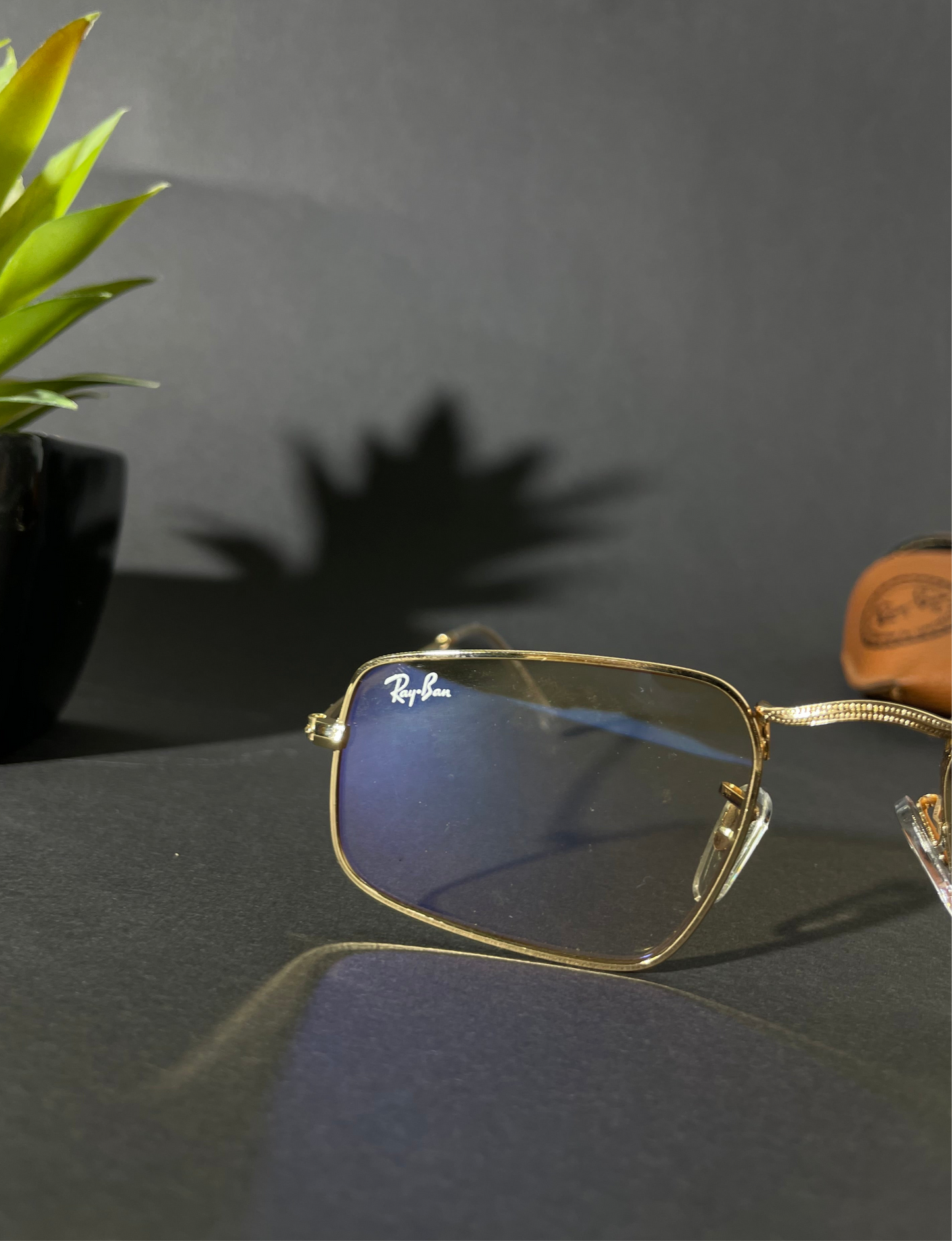 Lunette Ray-Ban doré